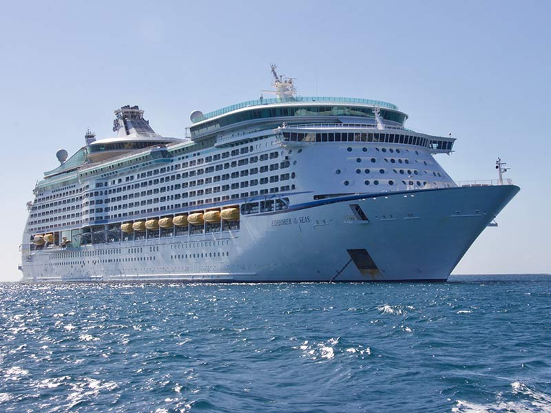 cruise liner at sea
